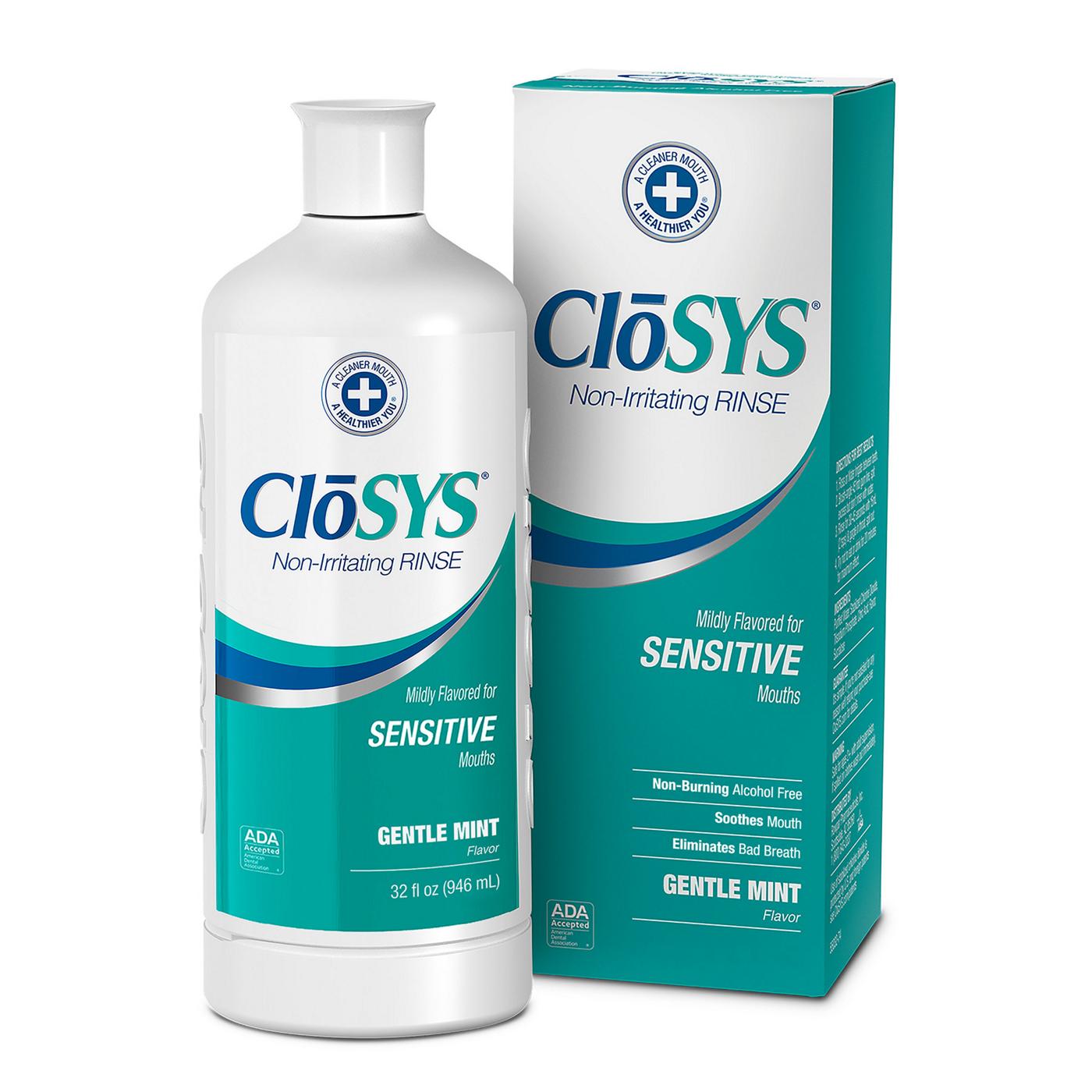 CloSYS Sensitive NonIrritating Mouth Rinse Gentle Mint Shop Mouthwash at HEB