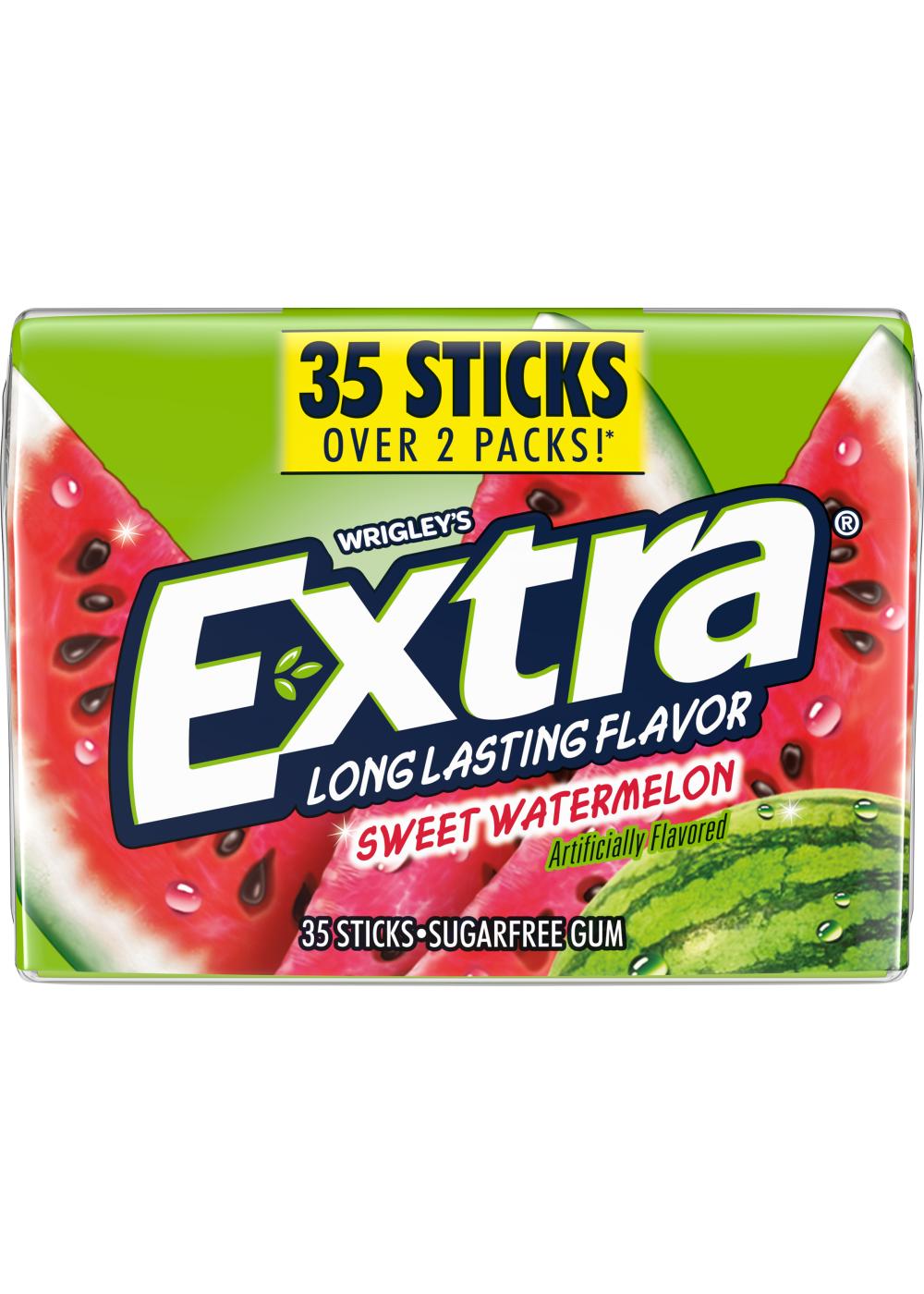 Extra Sweet Watermelon Sugar Free Gum; image 1 of 7