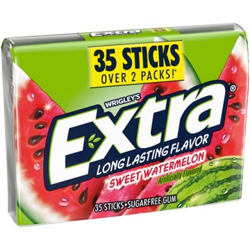 Extra Sweet Watermelon Sugar Free Chewing Gum - Mega Pack, 35 pc