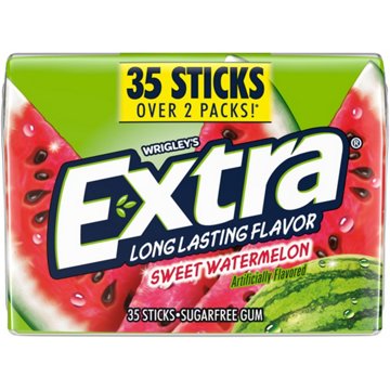 Extra Sweet Watermelon Sugar Free Chewing Gum - Mega Pack, 35 pc