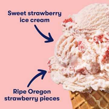 Tillamook Oregon Strawberry Ice Cream