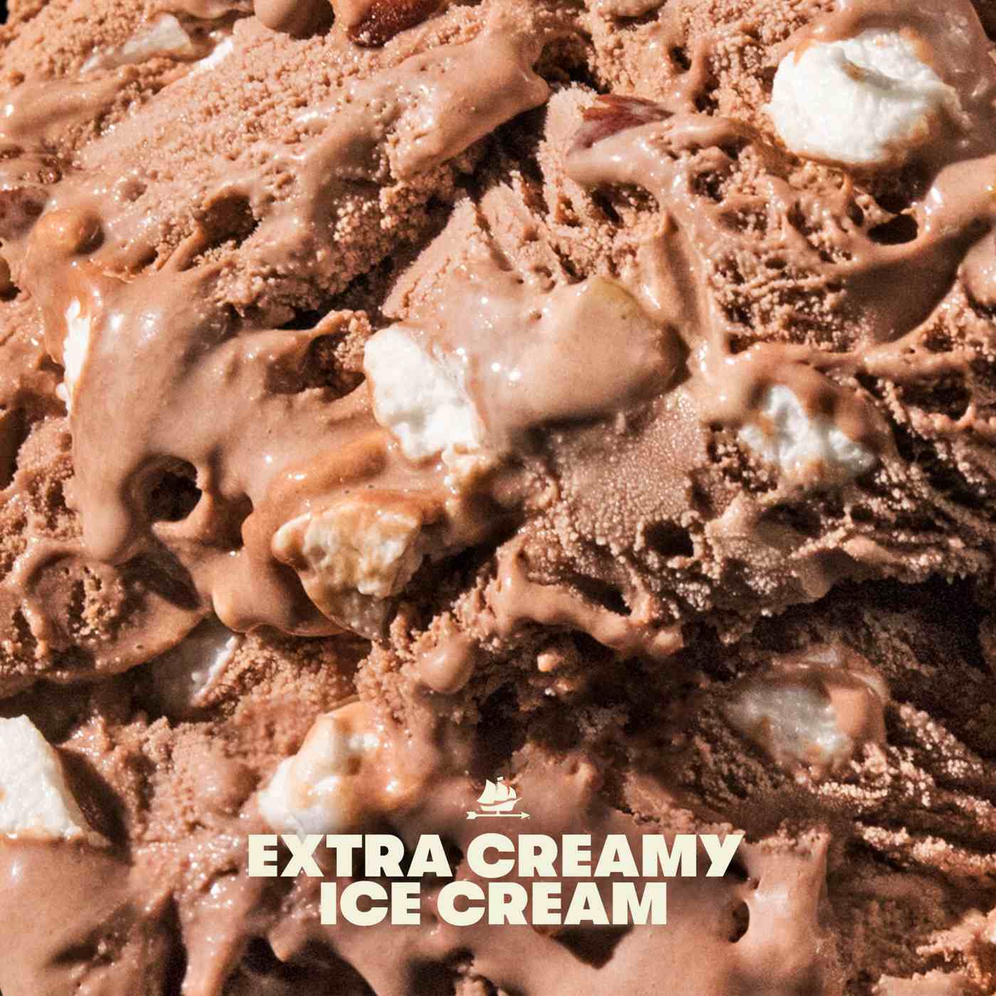 Tillamook Rocky Road Ice Cream; image 3 of 5