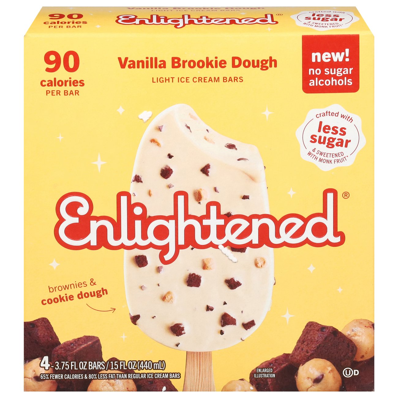 Enlightened Keto Collection Vanilla Double Dough Ice Cream Bars Shop
