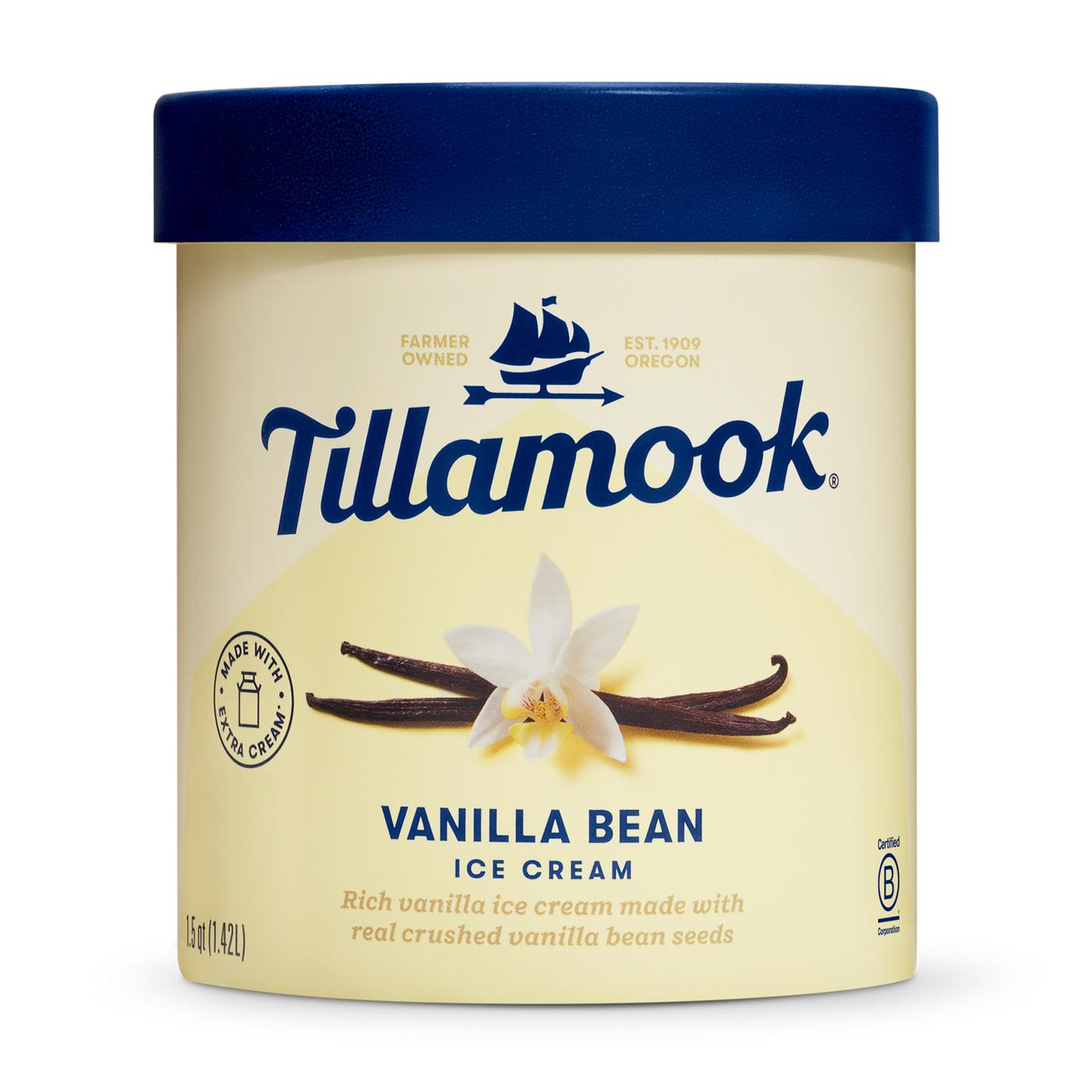 Tillamook Vanilla Bean Ice Cream; image 1 of 5