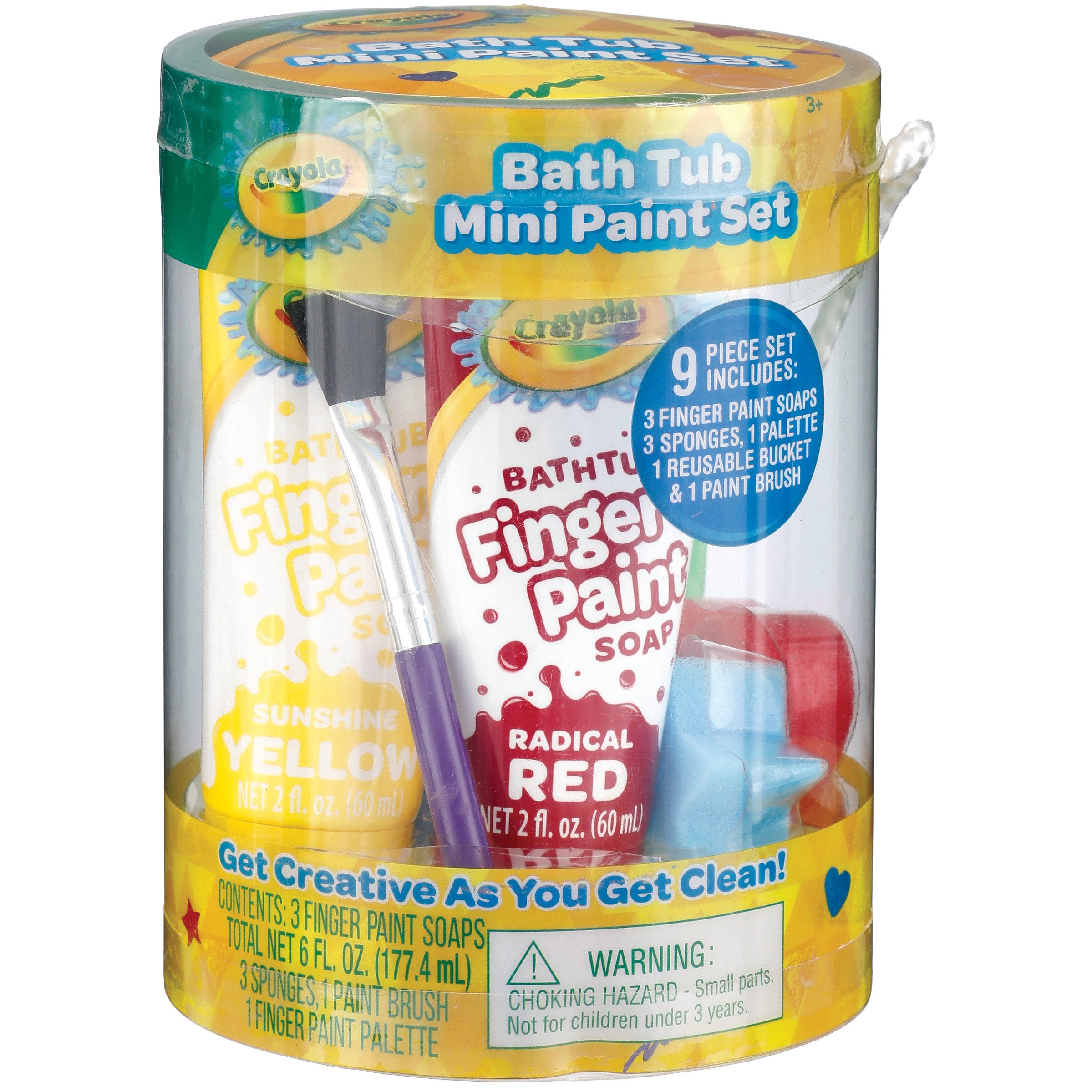 Crayola Bath Tub Mini Paint Set, 9 pc - Fry's Food Stores