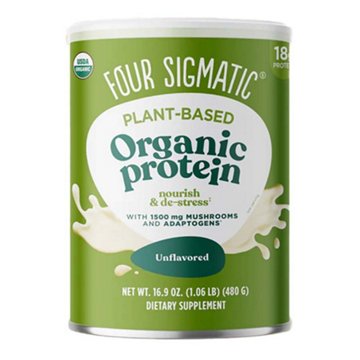 Four Sigmatic Plant-Based Organic 18g Protein Powder - Unflavored, 16.9 oz