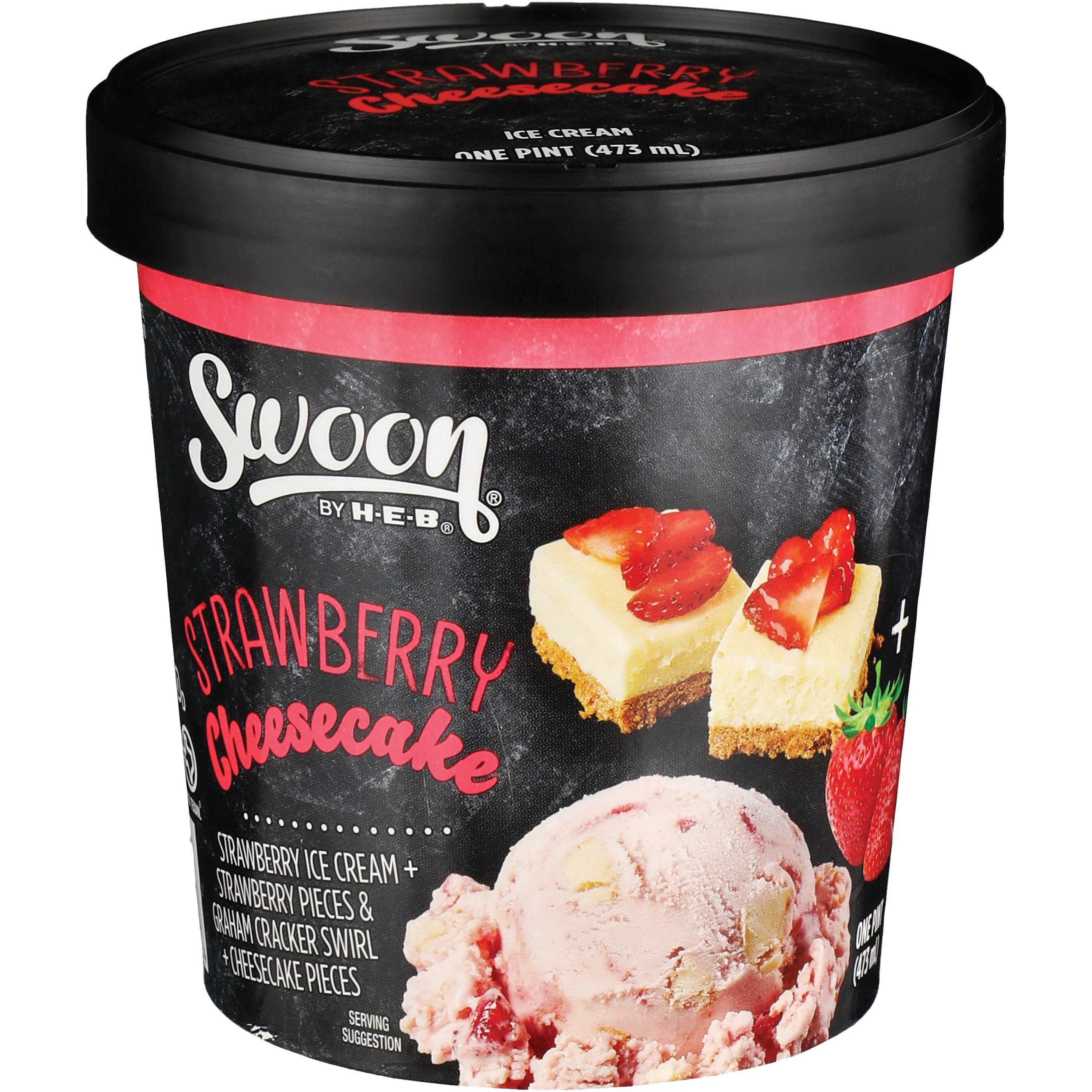 yderligere Tick Bred vifte Swoon by H-E-B Strawberry Cheesecake Ice Cream - Shop Ice Cream at H-E-B