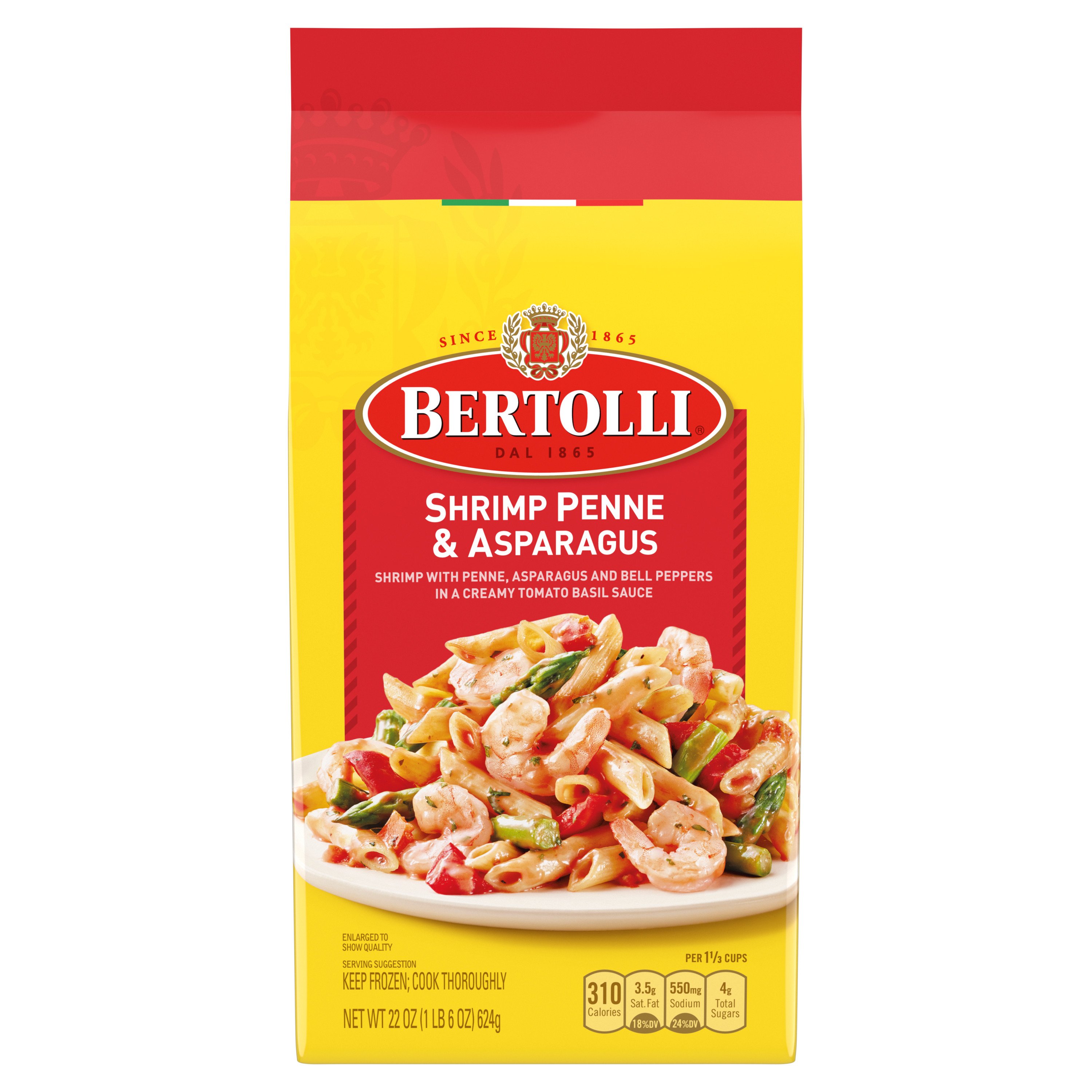 Bertolli Frozen Shrimp Penne & Asparagus Shop Entrees & Sides at HEB