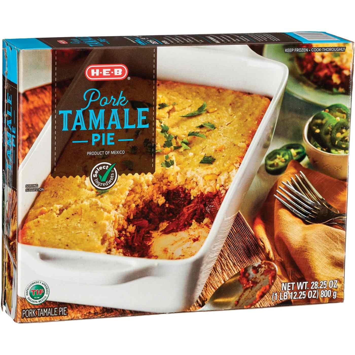 H-E-B Frozen Pork Tamale Pie - Family-Size; image 2 of 2