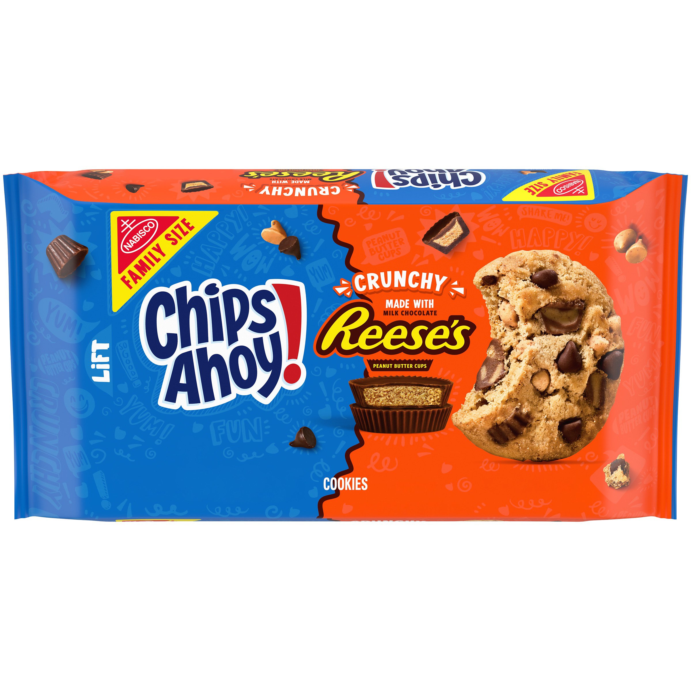 Nabisco Chips Ahoy! Reese's Chocolate Chip Cookies Family Size Shop Cookies at HEB