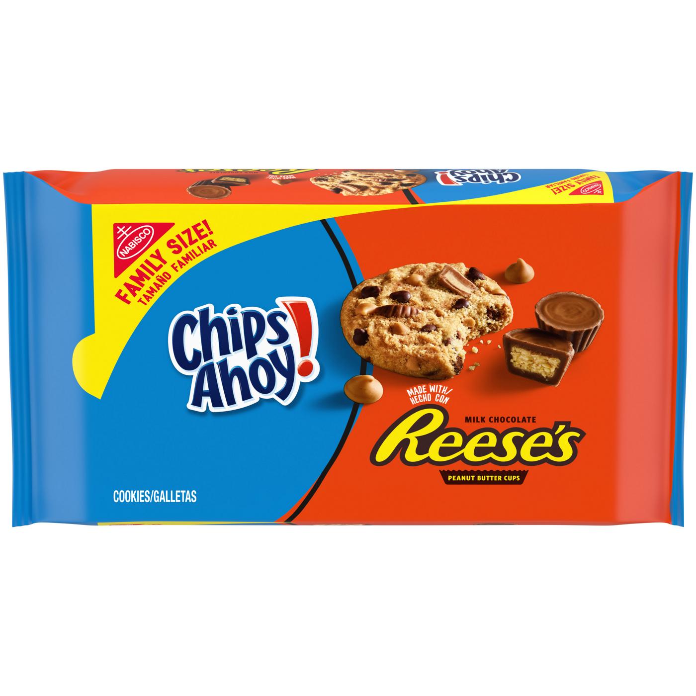 Chips Ahoy! Peanut Butter Cup Chocolate Chip Cookies Family Size; image 1 of 10