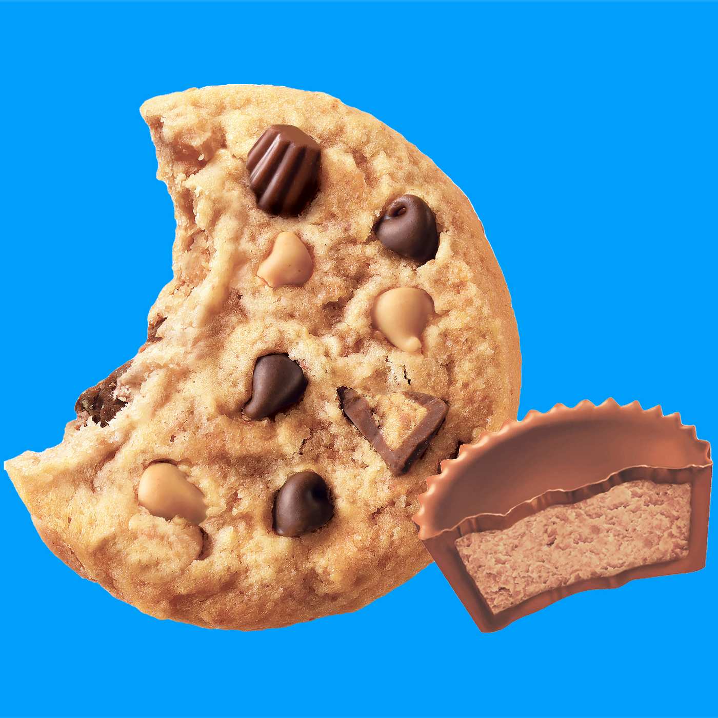 Chips Ahoy! Peanut Butter Cup Chocolate Chip Cookies Family Size; image 4 of 10