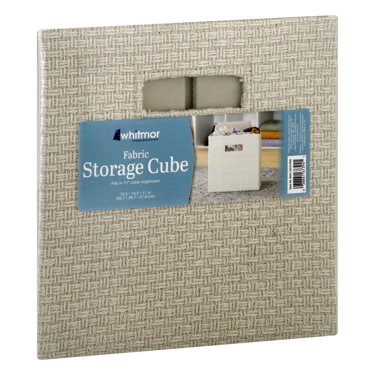 Whitmor White Fabric Storage Cube Shop Storage & Organization at HEB