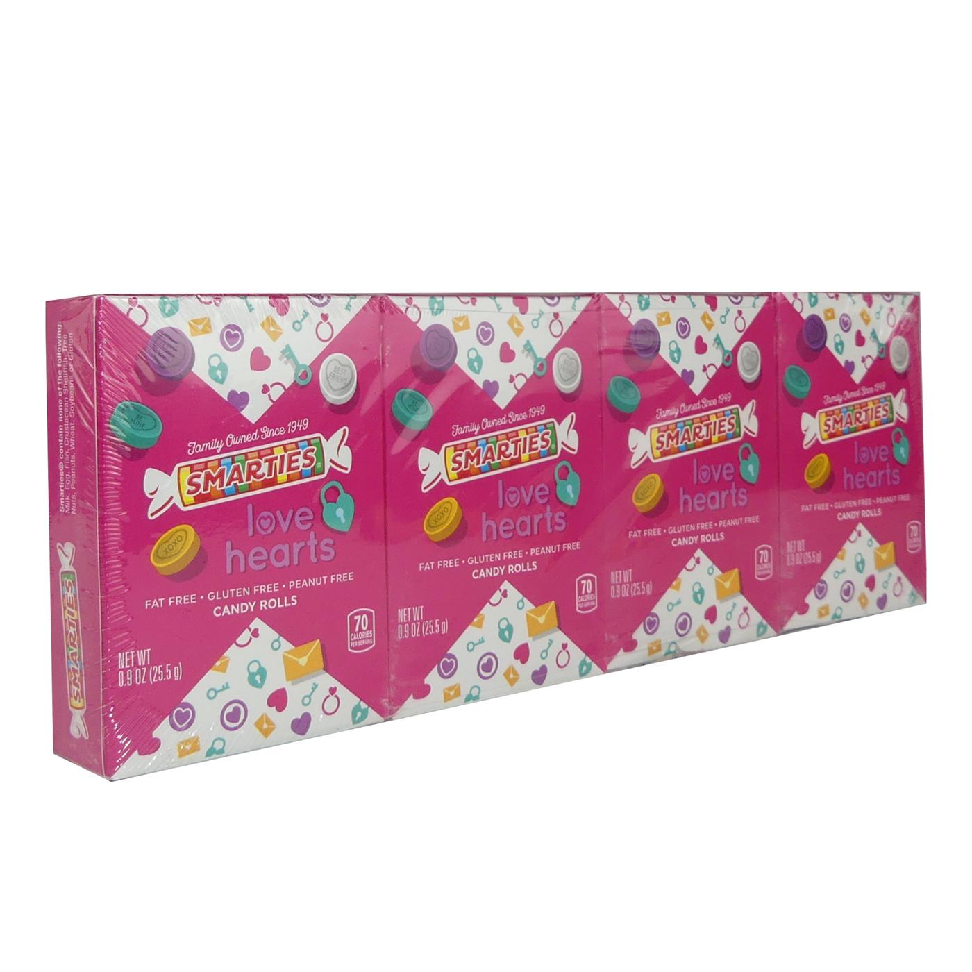 Smarties Love Hearts Candy Rolls Valentine's Boxes, 4 pk; image 3 of 3