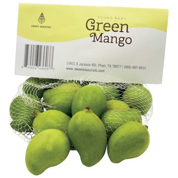 Fresh Baby Green Mangos, 2.2 lb bag