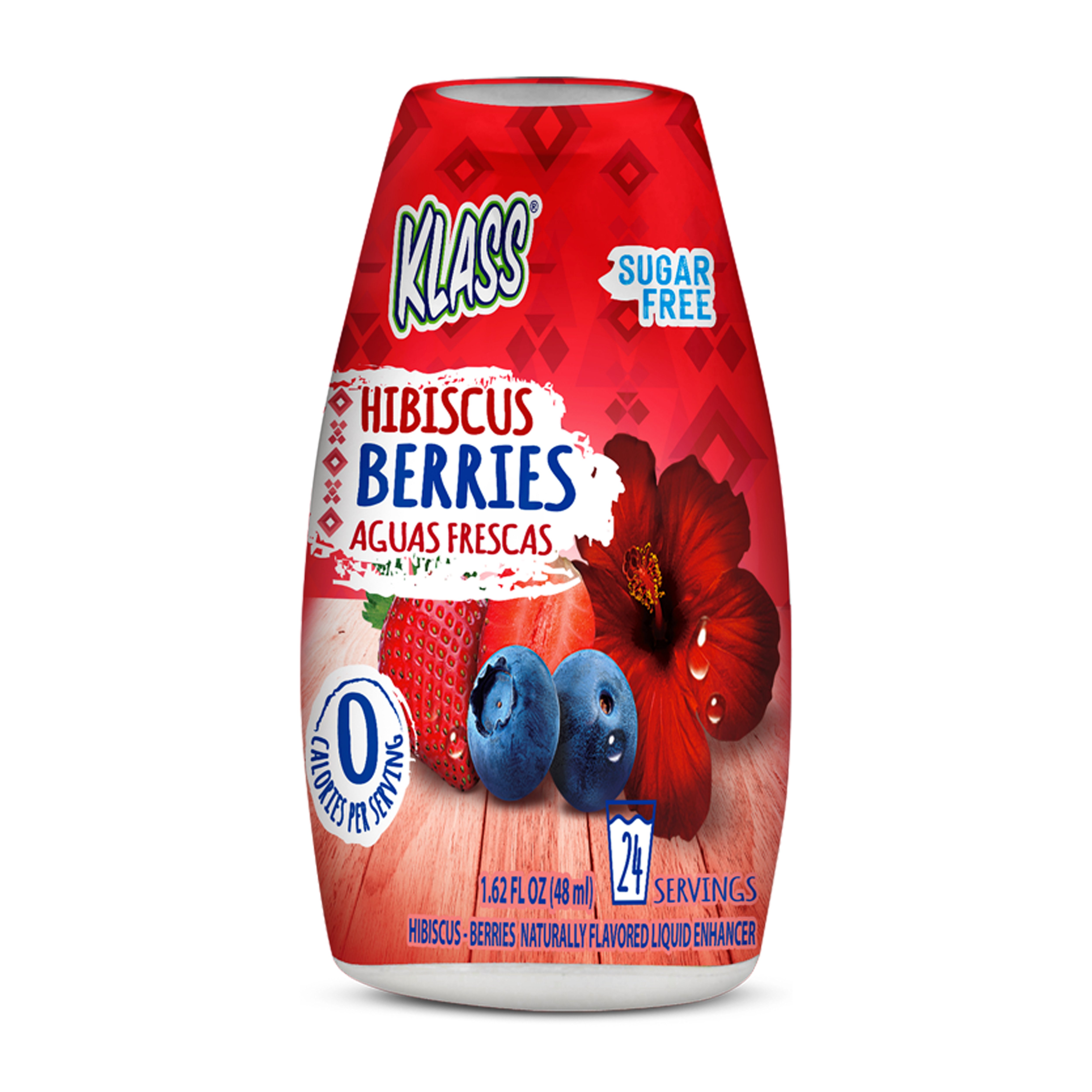 Klass Hibiscus Berries Aguas Frescas Liquid Enhancer, 1.62 oz