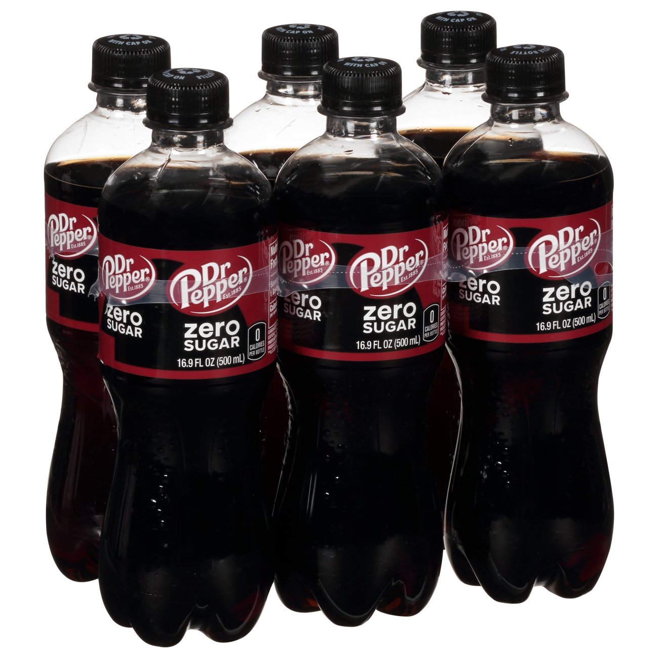 Dr Pepper Zero Sugar Soda .5 L Bottles Shop Soda at HEB