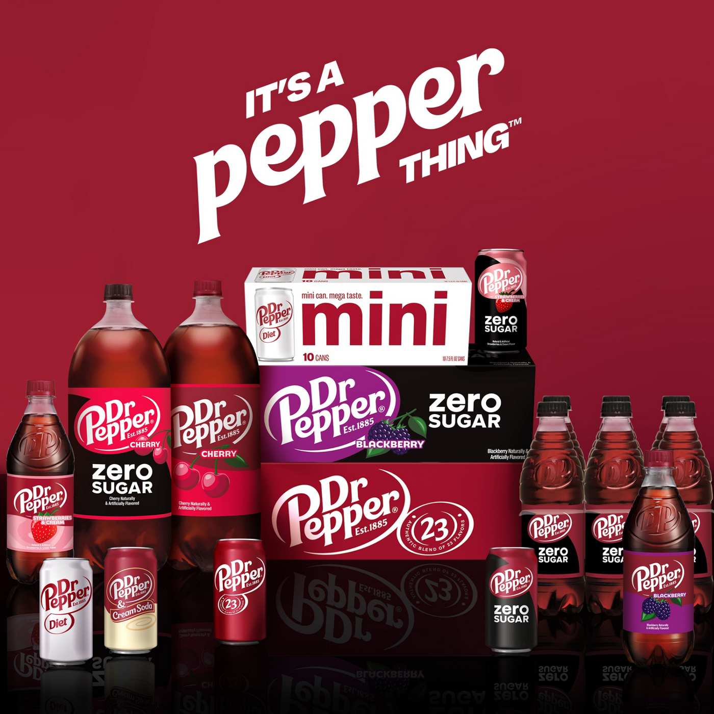 Dr Pepper Zero Sugar Soda 6 pk Bottles; image 2 of 6