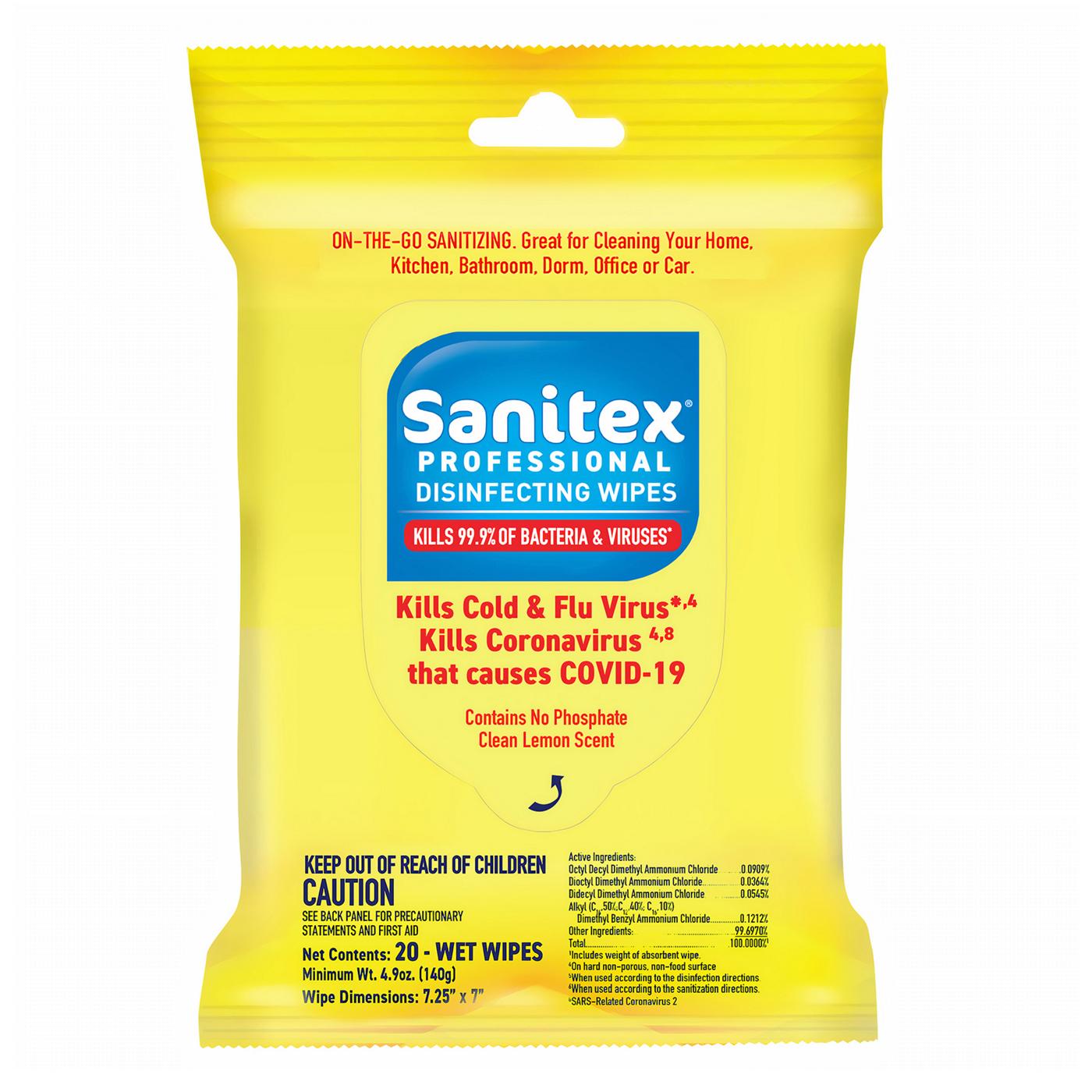 Sanitex Disinfecting Wet Wipes; image 1 of 2