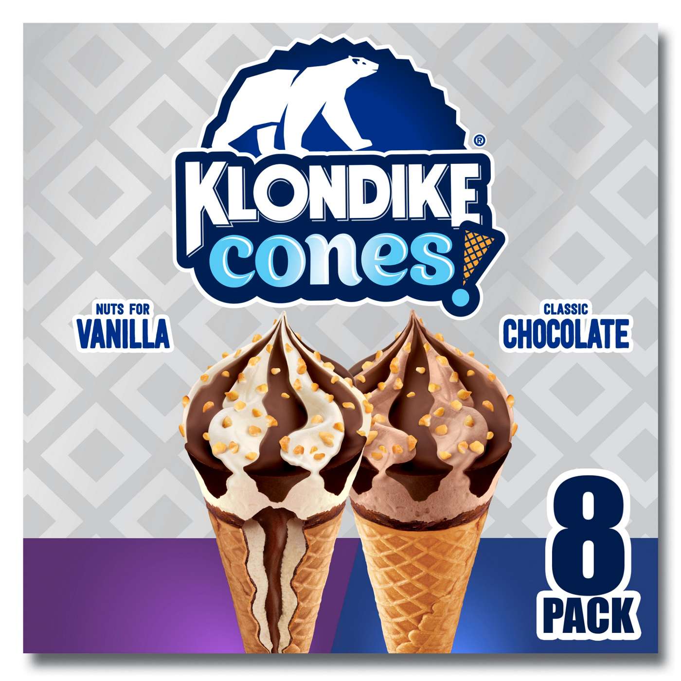 Klondike Frozen Dairy Dessert Cone Nuts For Vanilla & Classic Chocolate; image 3 of 4