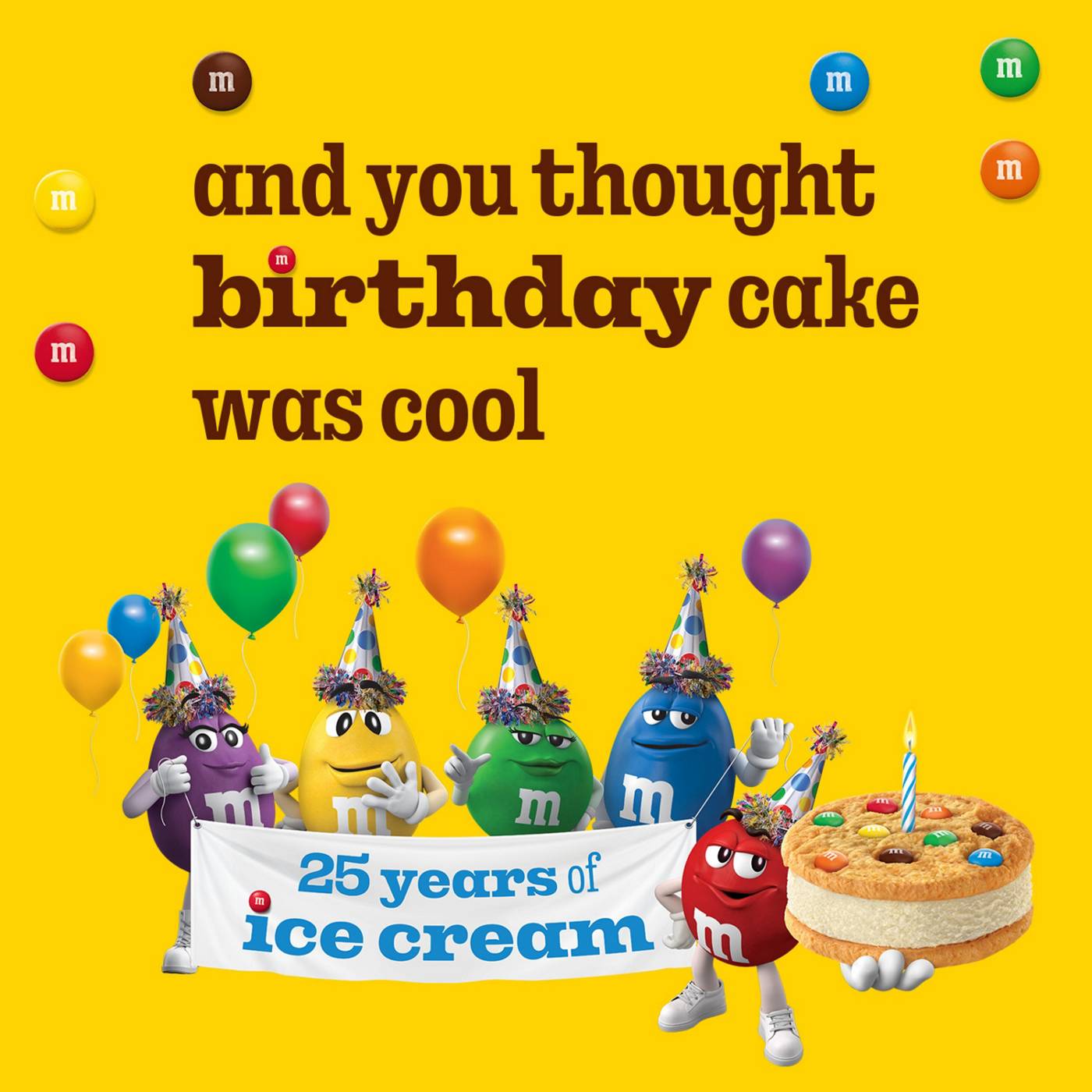 M&M'S Reduced Fat Vanilla Ice Cream Cookie Sandwiches; image 5 of 9