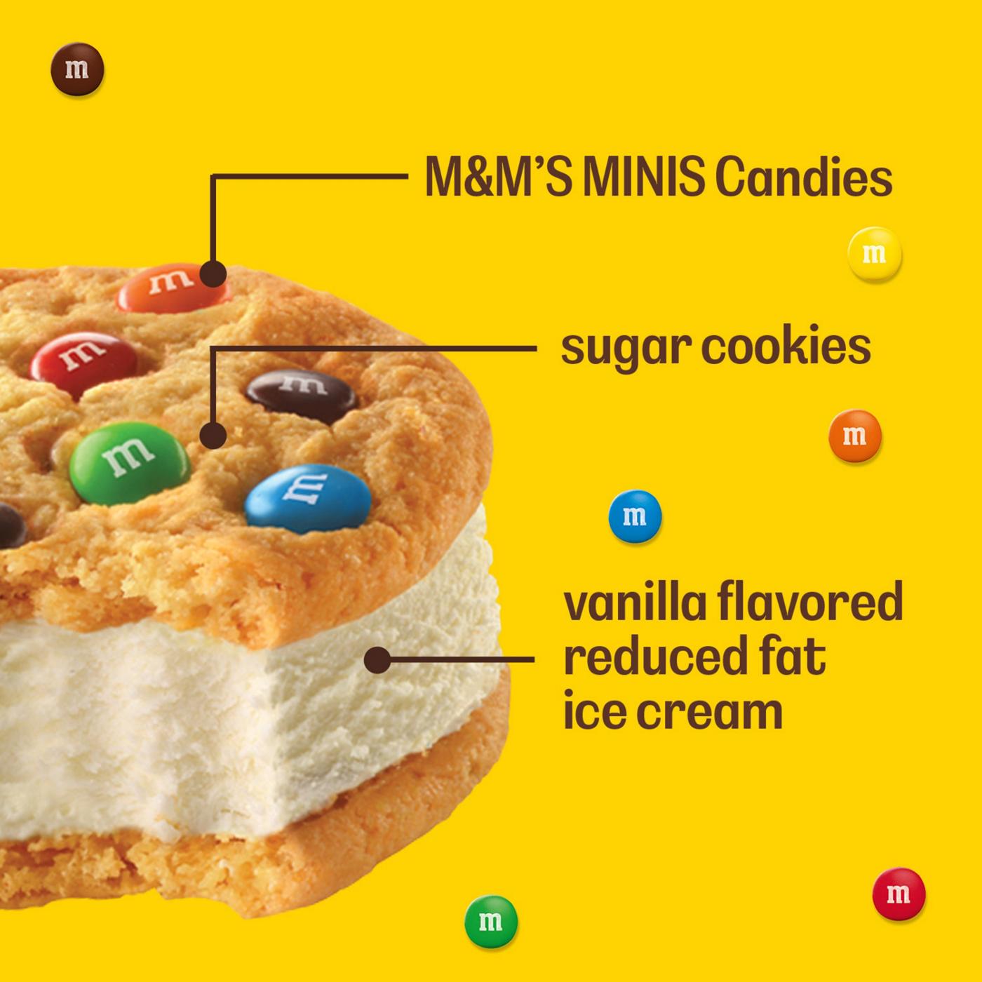 M&M'S Reduced Fat Vanilla Ice Cream Cookie Sandwiches; image 7 of 9