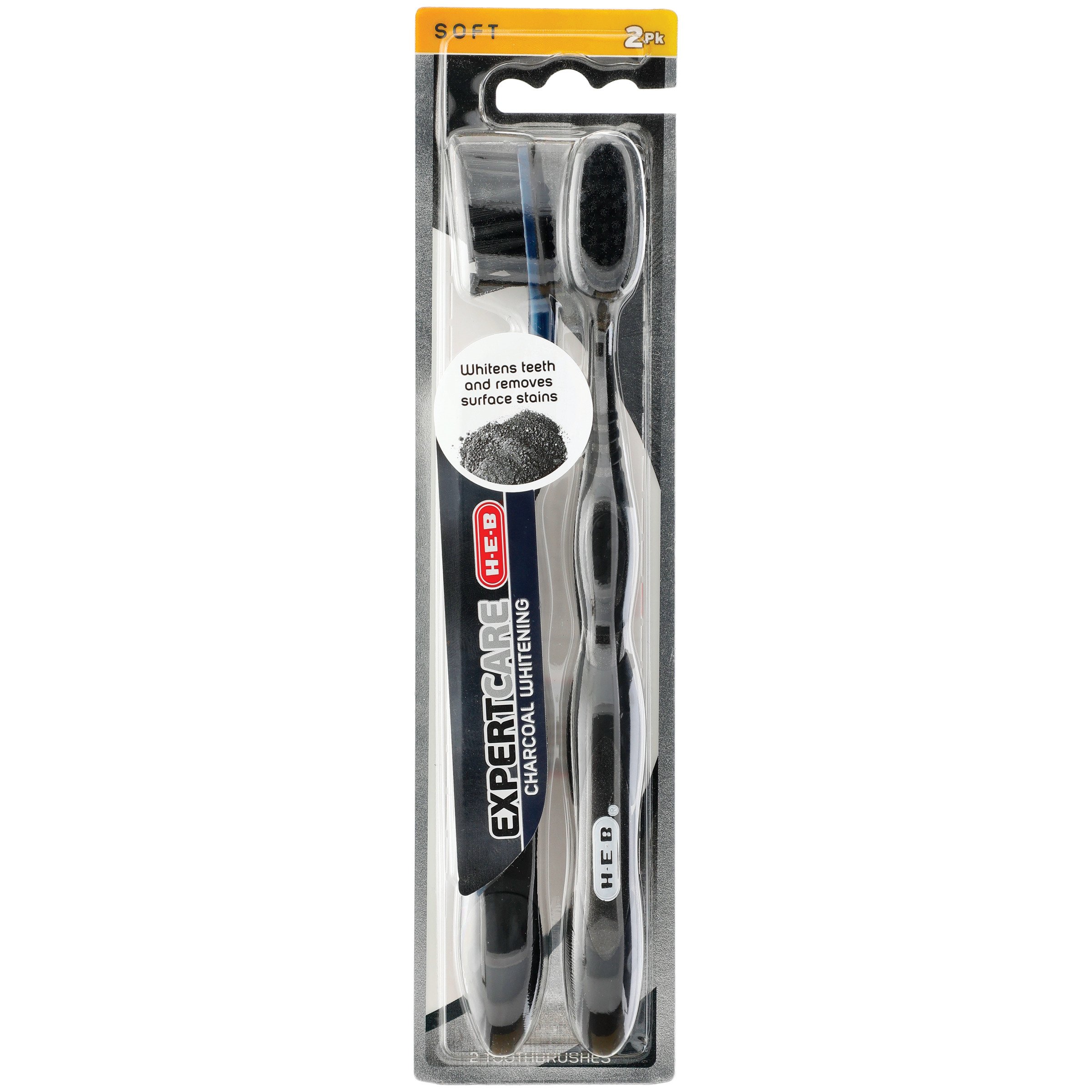 HEB Expert Care Charcoal Whitening Toothbrush Soft Shop