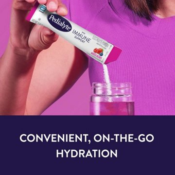 Pedialyte with Immune Support Electrolyte Powder Packs - Mixed Berry, 6 ct