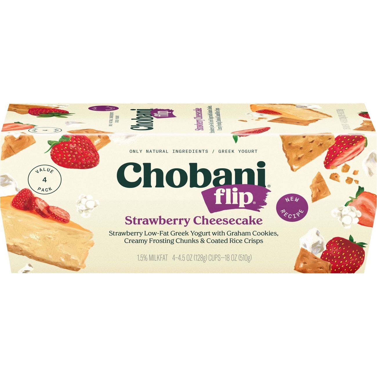 Chobani Flip Strawberry Cheesecake Greek Yogurt Shop Yogurt at HEB