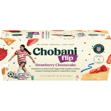 Chobani Flip Low-Fat Strawberry Cheesecake Greek Yogurt