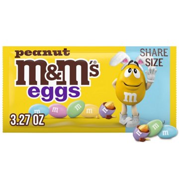 M&M'S Peanut Milk Chocolate Easter Eggs - Share Size