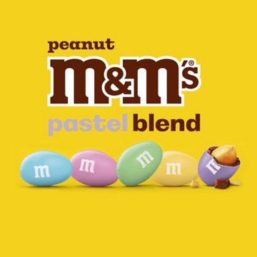 M&M'S Peanut Milk Chocolate Easter Eggs - Share Size