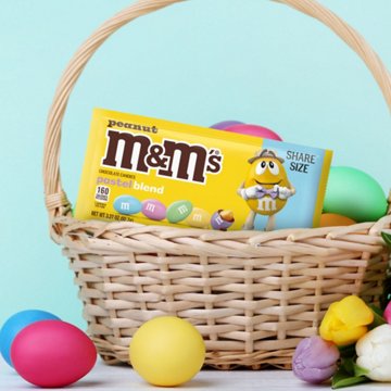 M&M'S Peanut Milk Chocolate Easter Eggs - Share Size