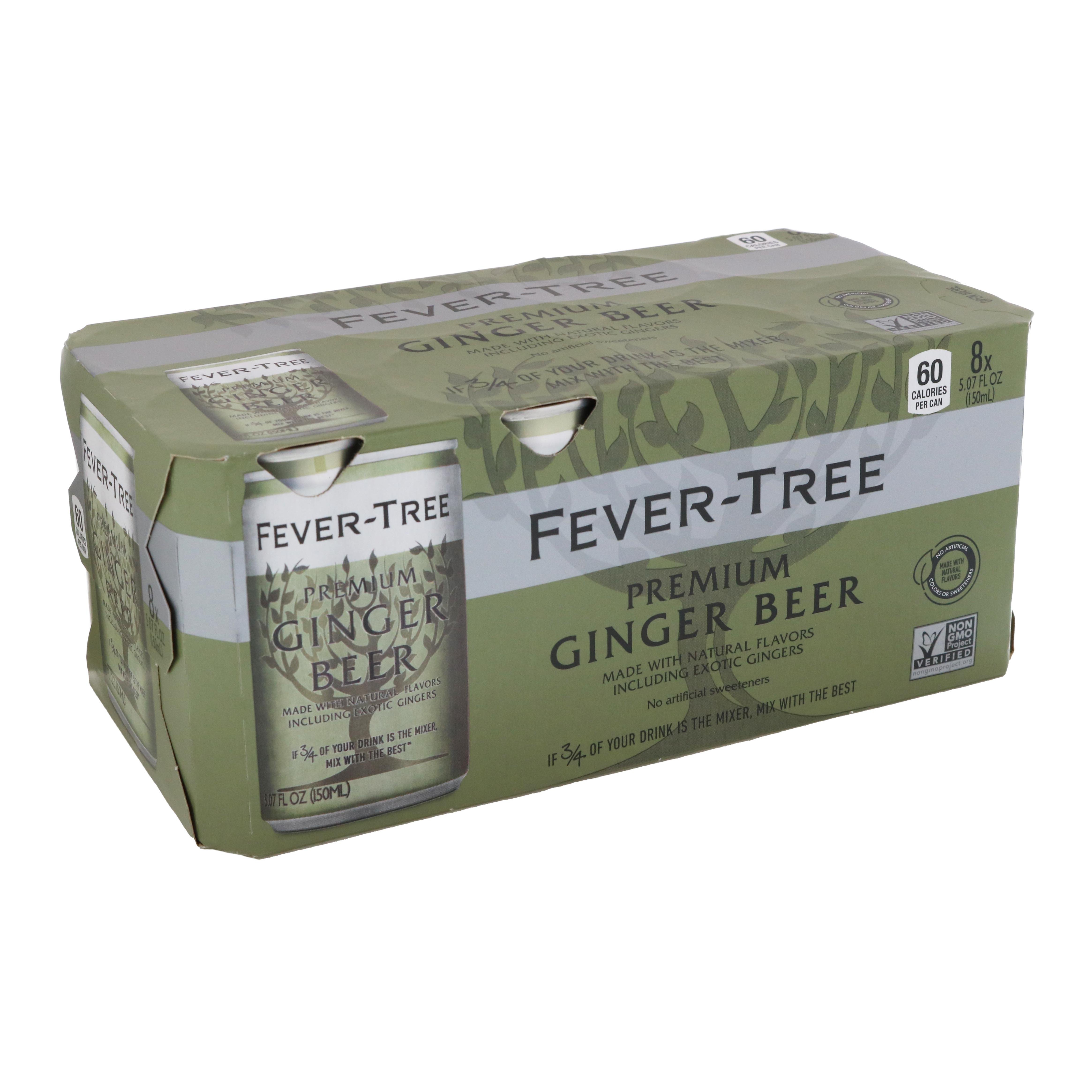FeverTree Premium Ginger Beer 8 pk Cans Shop Cocktail mixers at HEB