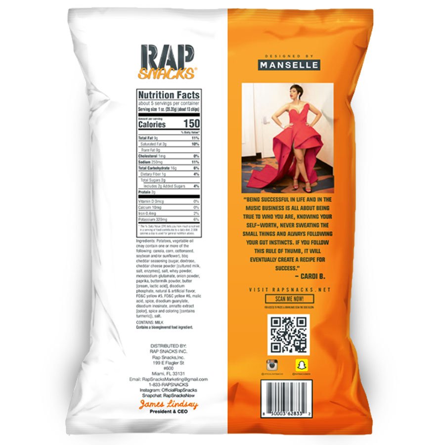 Rap Snacks Cardi B Cheddar BBQ Potato Chips - Shop Chips At H-E-B