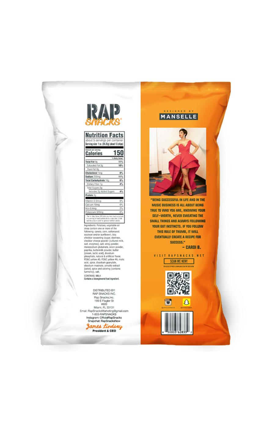 Rap Snacks Cardi B Cheddar BBQ Potato Chips; image 4 of 5