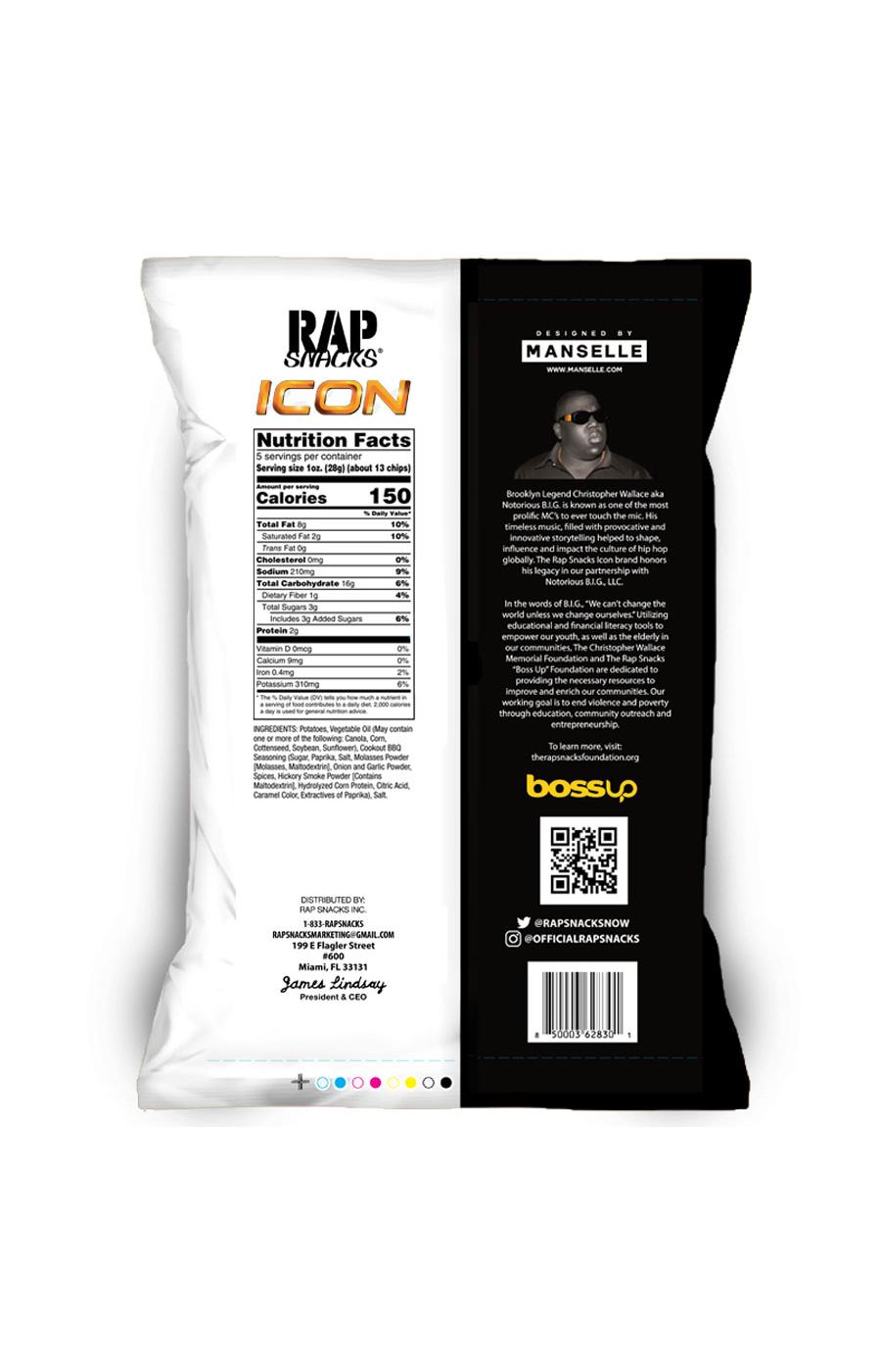 Rap Snacks Notorious B.I.G. Cookout BBQ Sauce Potato Chips; image 4 of 5