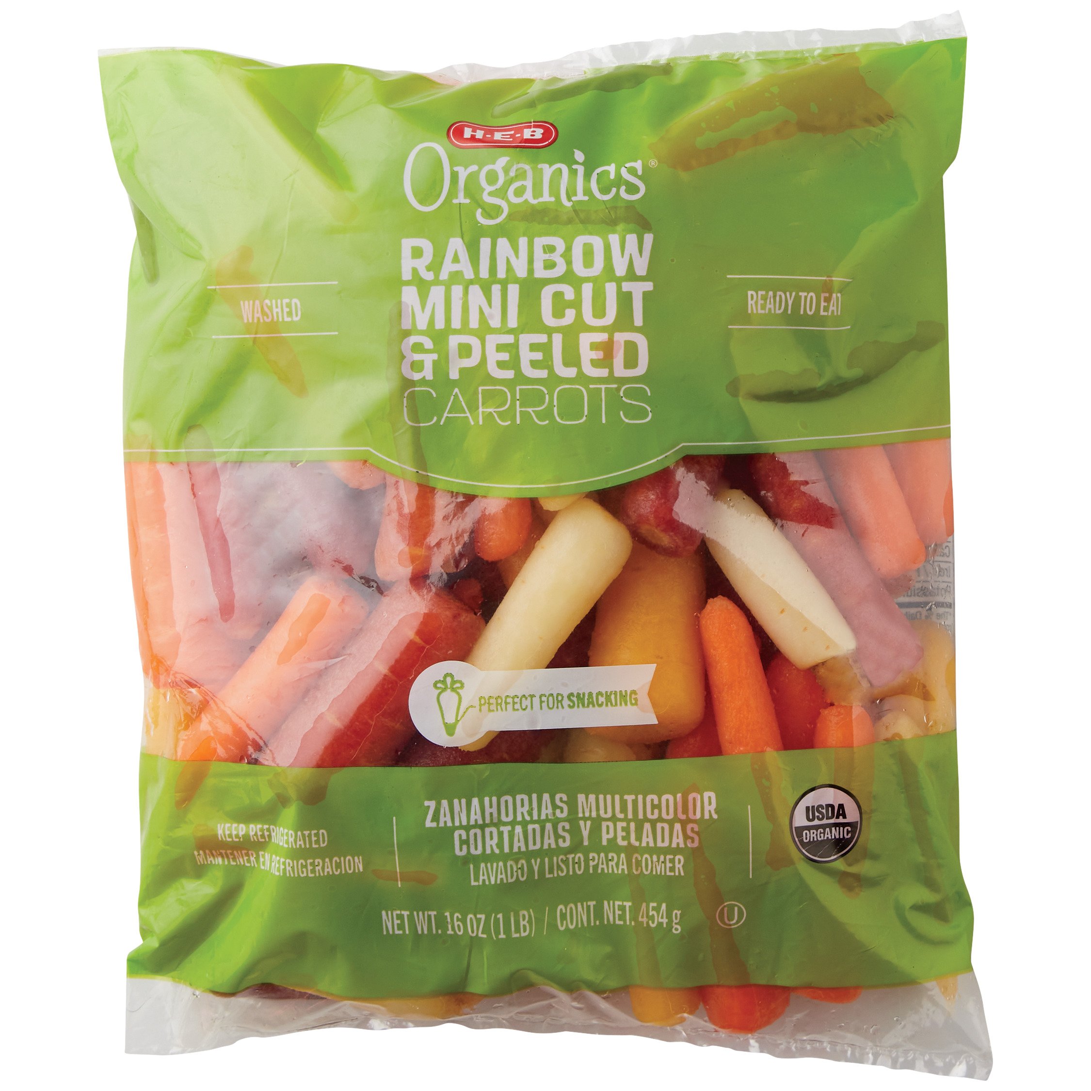 HEB Organics Rainbow Baby Carrots Shop Vegetables at HEB