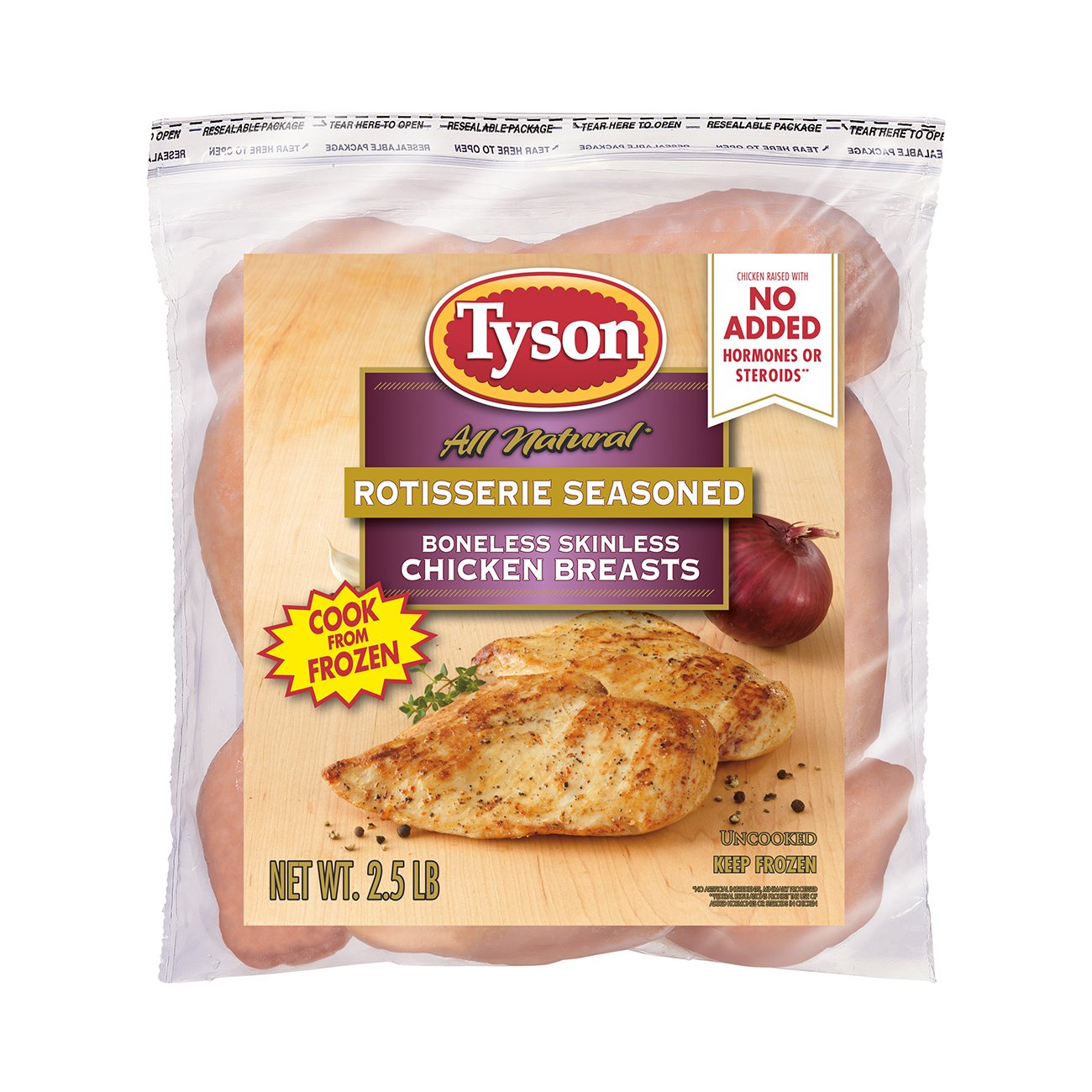 Tyson Frozen Raw Lightly Breaded Chicken Breast Tenderlions, 32 oz