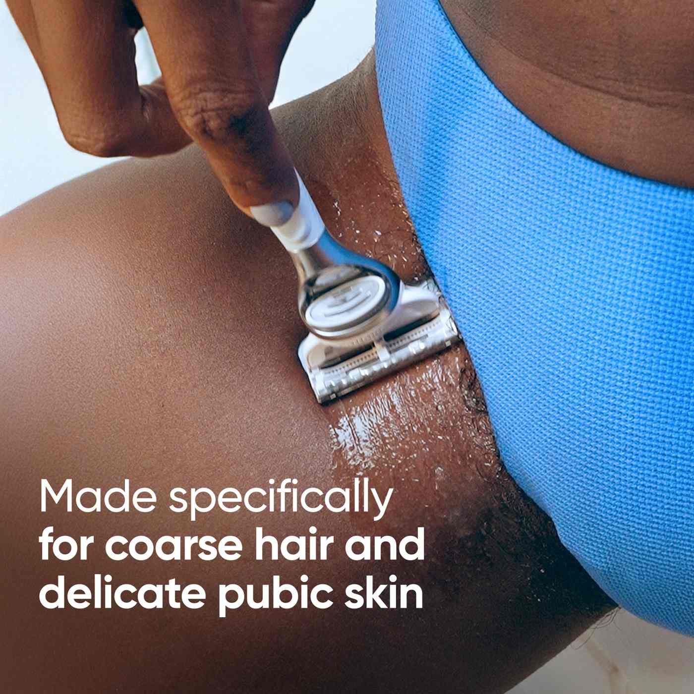 Gillette Venus Pubic Hair & Skin Razor + 2 Blade Refills; image 5 of 9