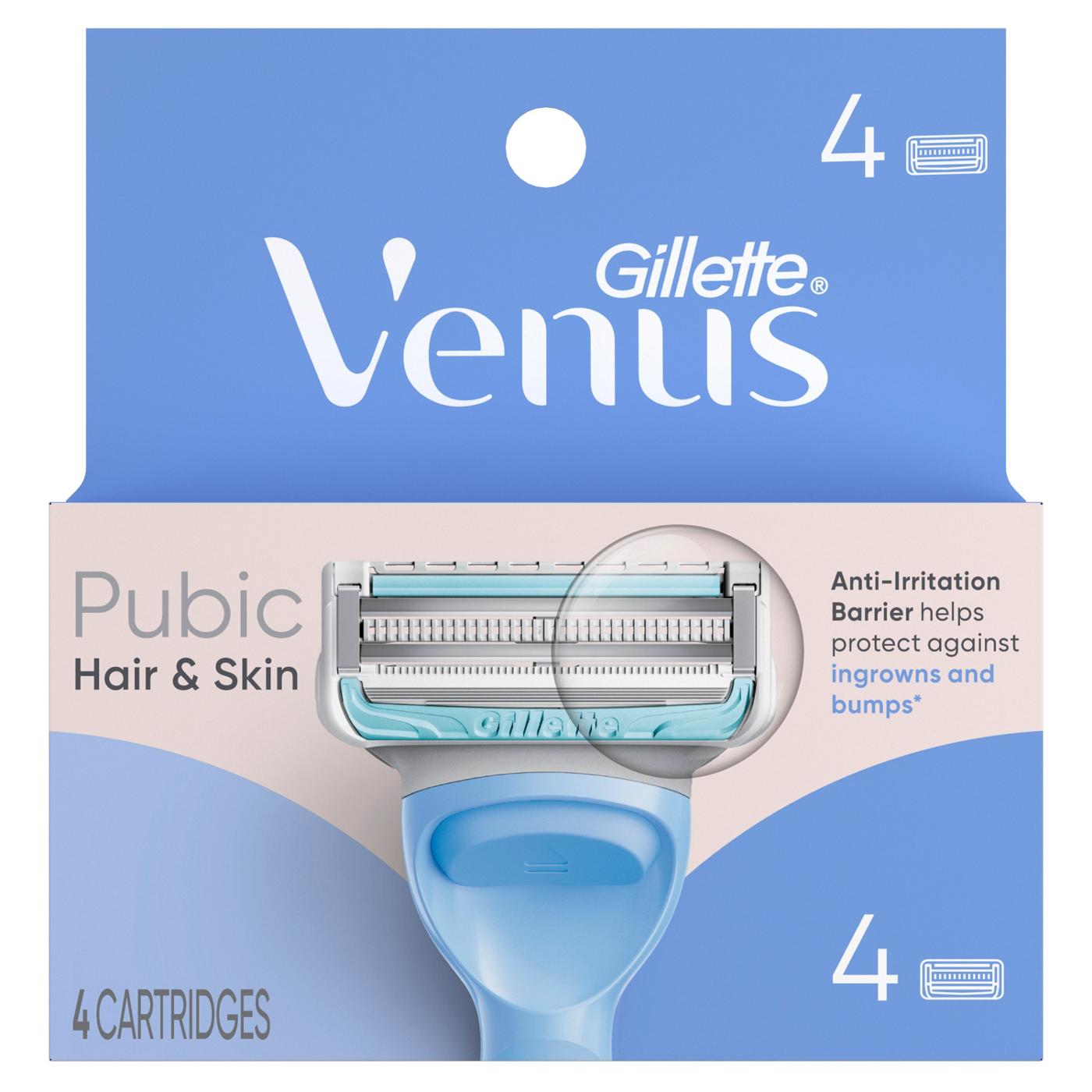 Venus for Pubic Hair & Skin, Intimate Razor Blade Refills for Women; image 8 of 17