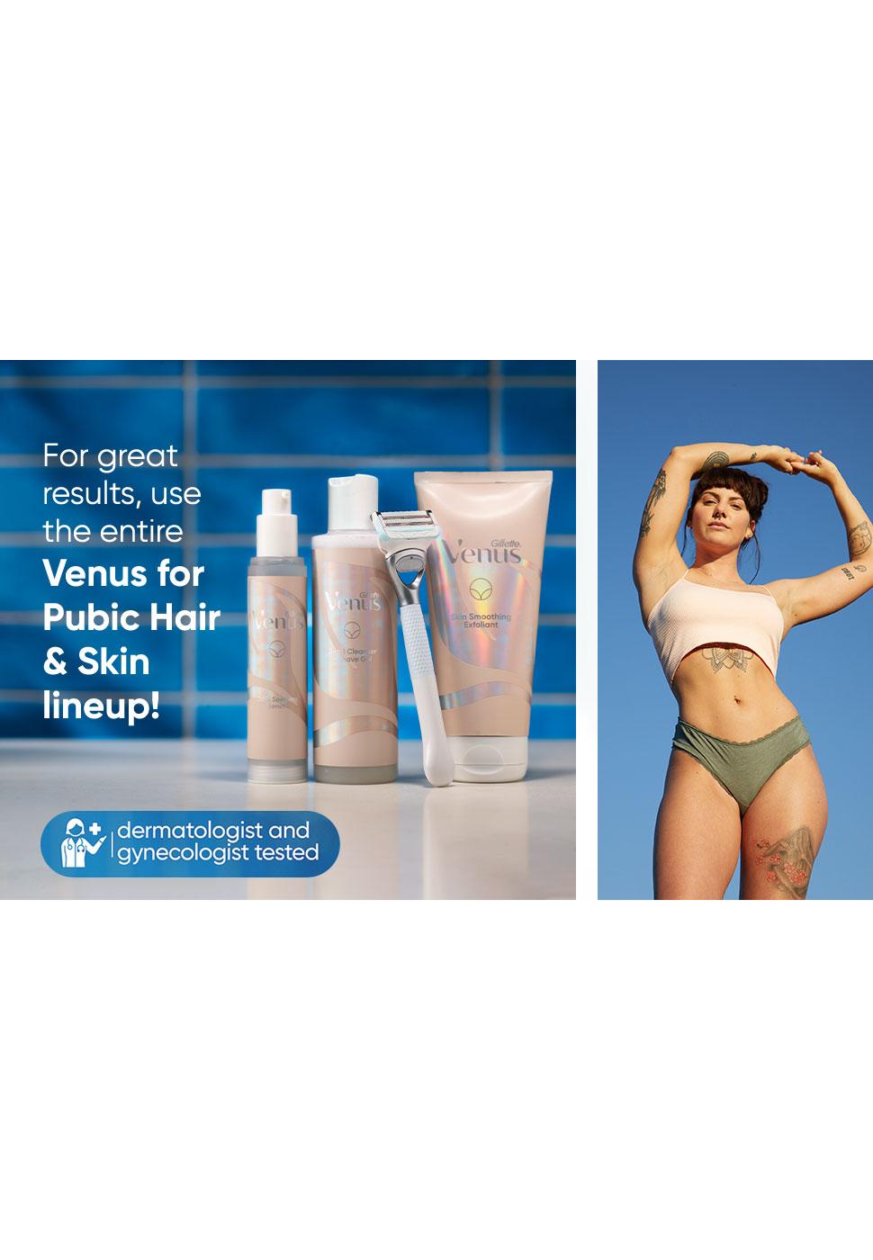 Gillette Venus Pubic Hair & Skin Razor Blade Refills; image 7 of 10