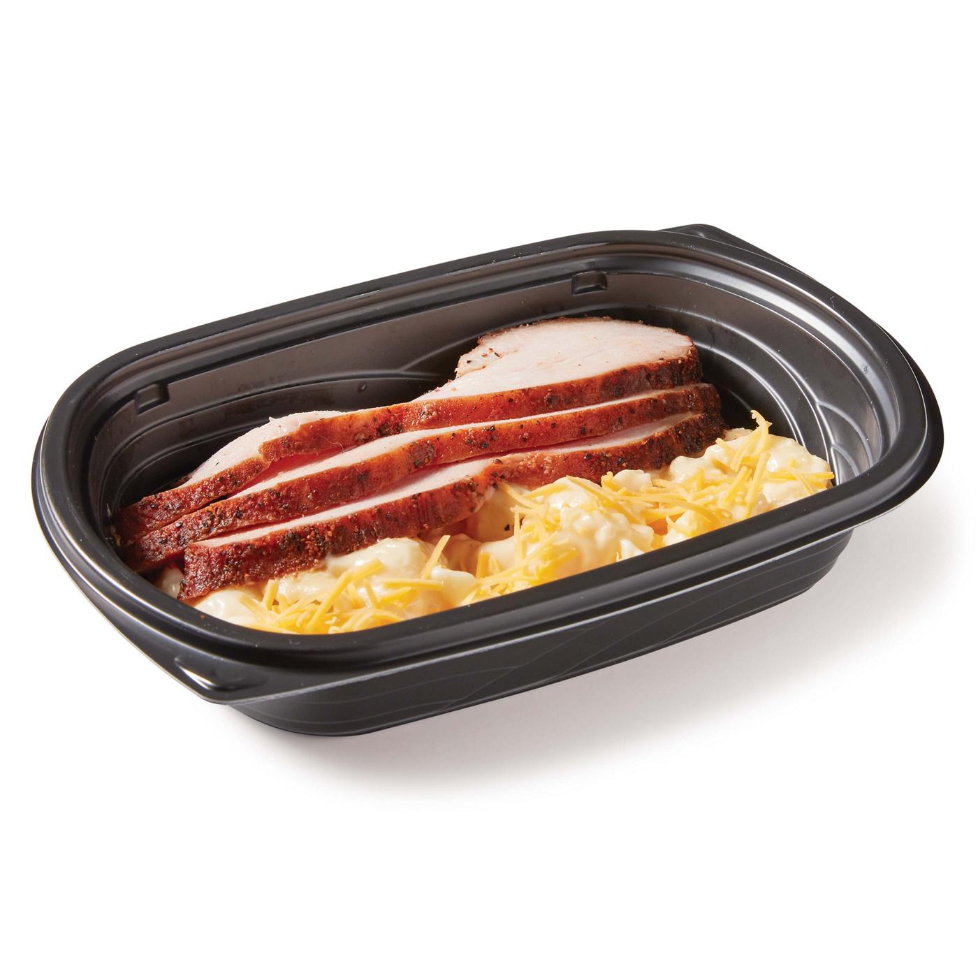 True Texas BBQ Turkey Breast with Mac & Cheese (Sold Cold) Shop True Texas barbecue at HEB