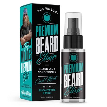 Wild Willies Premium Beard Grooming Beard Elixir Cool Mint