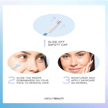 About Beauty Pro-Premium Professional Facial Razors, 3 ct