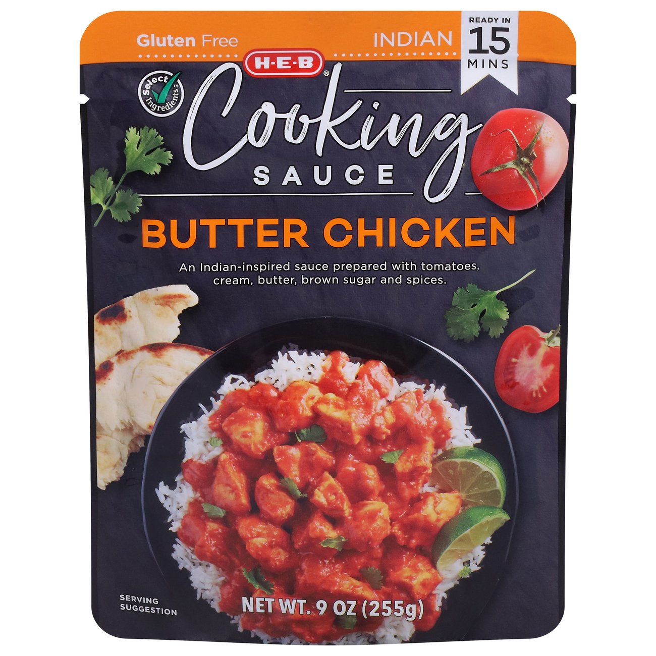 HEB Select Ingredients Butter Chicken Cooking Sauce Shop Sauces & Marinades at HEB