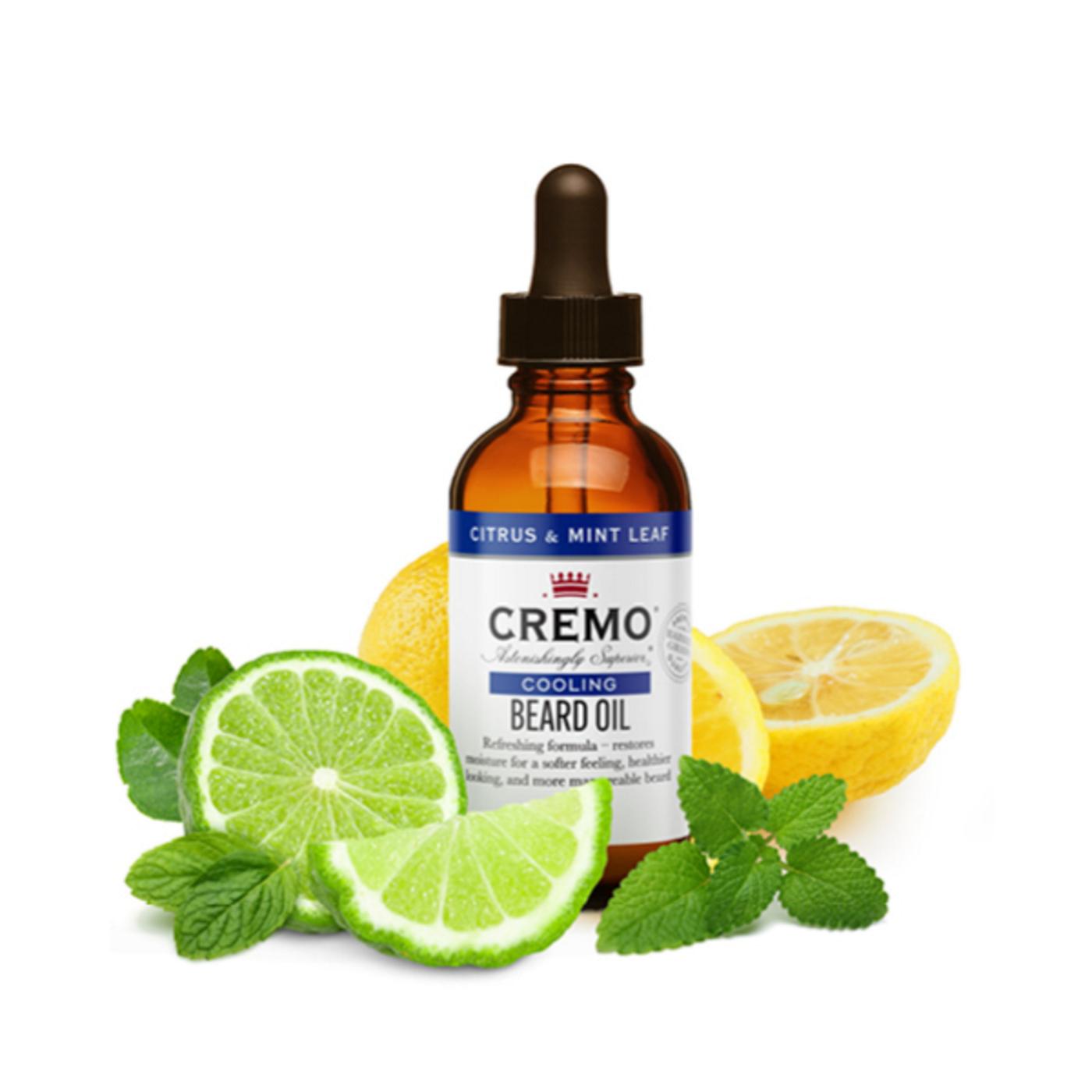 Cremo Cooling Beard Oil - Citrus & Mint Leaf; image 6 of 6