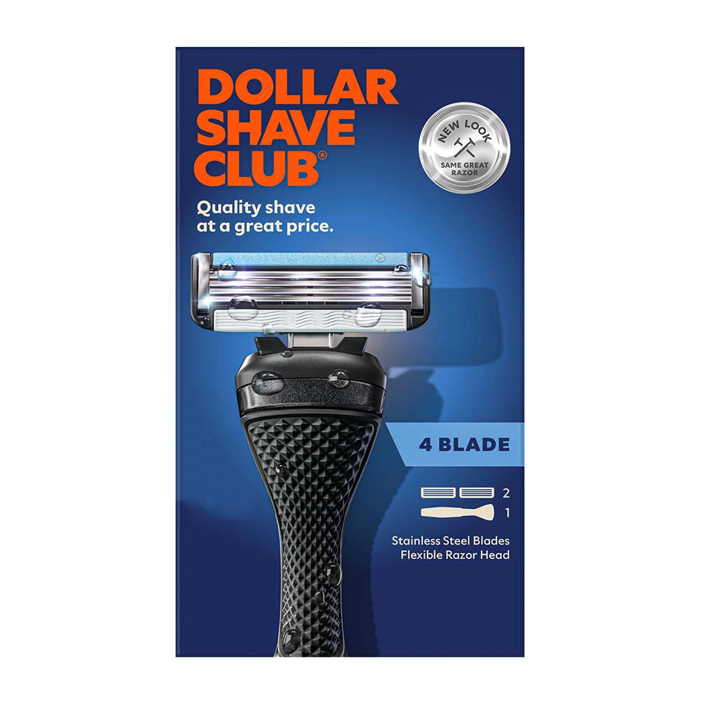 Dollar Shave Club 4Blade Razor + 2 Blade Refills Shop Razors