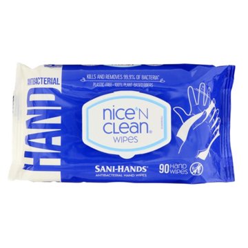 Nice 'N Clean Antibacterial Hand Wipes, 90 ct
