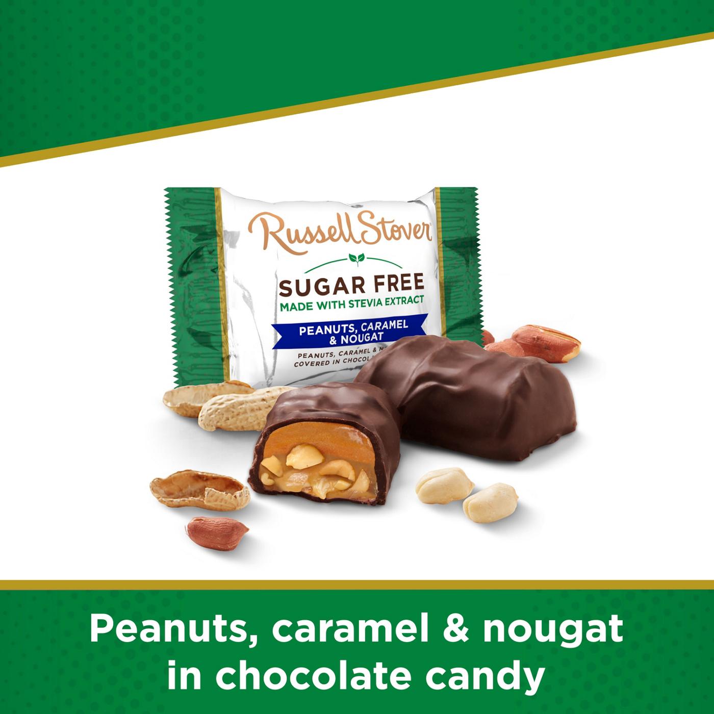 Russell Stover Sugar Free Peanuts Caramel & Nougat Chocolate Candy; image 8 of 8